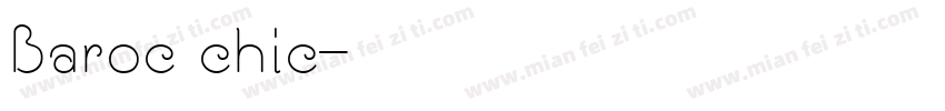 Baroc chic字体转换
